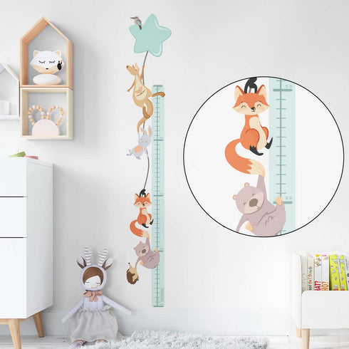 Woodland Animals - Height Chart Sticker